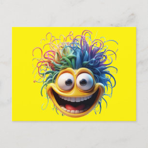Mentally Unbalanced Smile Postcard