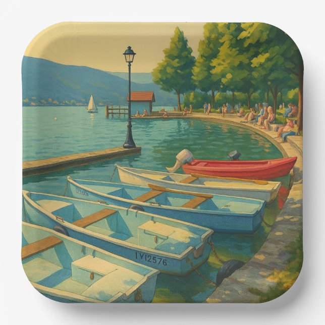 Menthon Saint Bernard Paper Plate (Front)