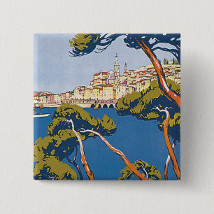 Menton 15 Cm Square Badge
