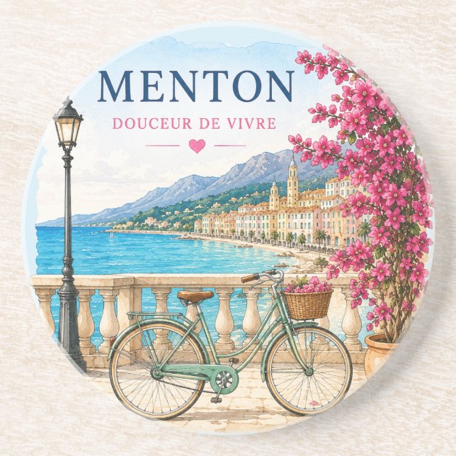 Menton Charming Old Town Alley coasters (Front)