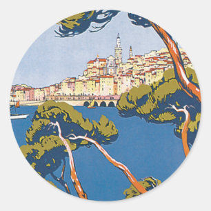 Menton Classic Round Sticker