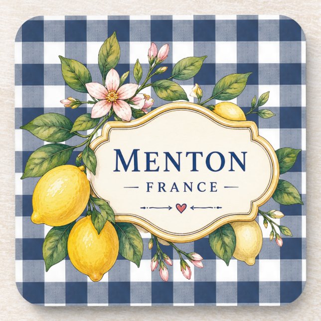 Menton Lemon Cote d Azur coasters (Front)