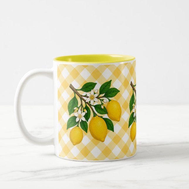 Menton Lemon Two-Tone Mug (Left)