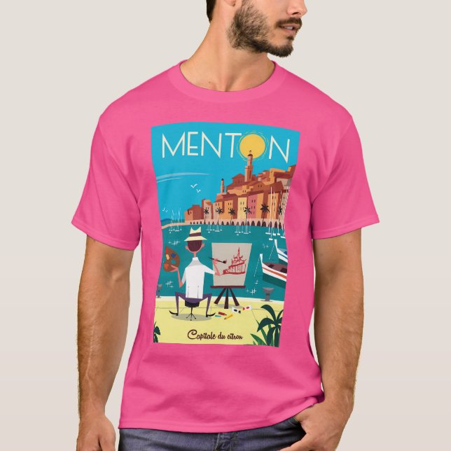 Menton Poster T-Shirt (Front)