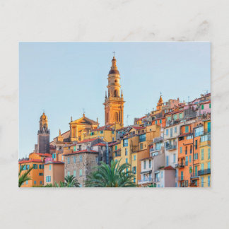 Menton roofs postcard