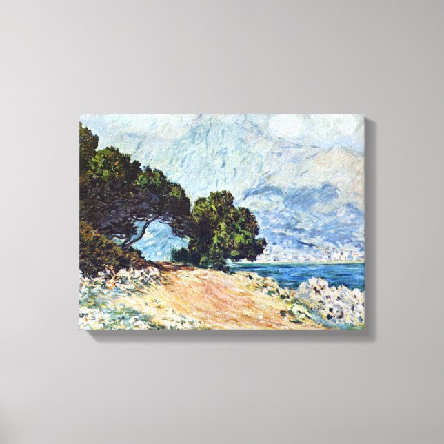 Menton Seen from Cap Martin by Claude Monet Canvas Print (Front)