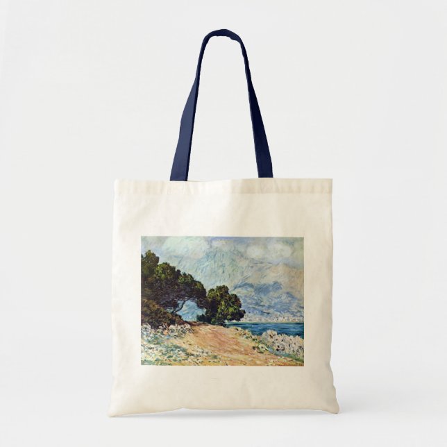 Menton Seen from Cap Martin by Claude Monet Tote Bag (Front)