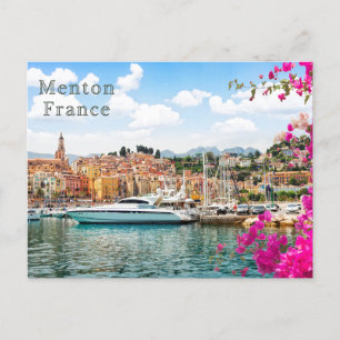 Mentone Embankment, France  Postcard