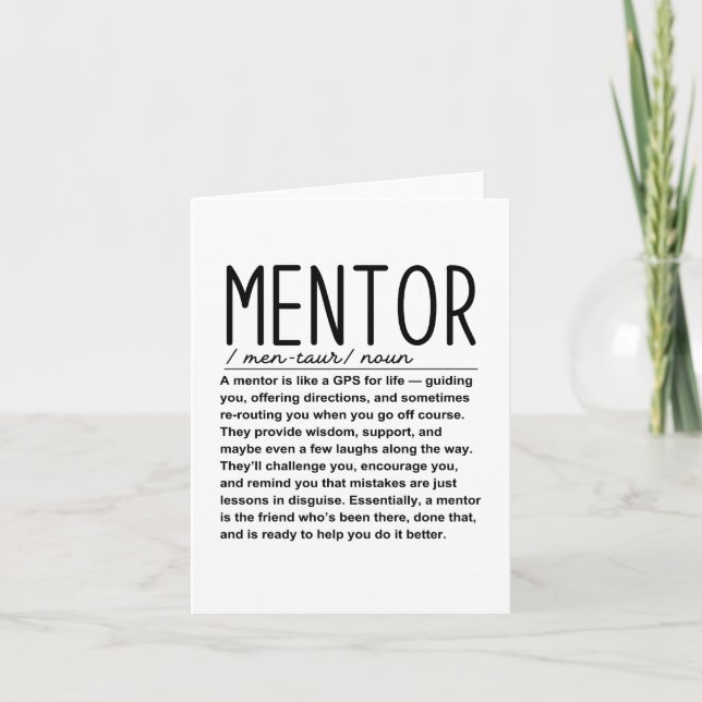 Mentor Card (Front)