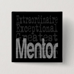Mentor Extraordinaire 15 Cm Square Badge