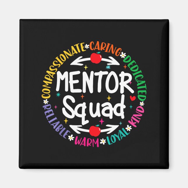 Mentor Teacher Inspire Influence Coach Back To Magnet (Front)