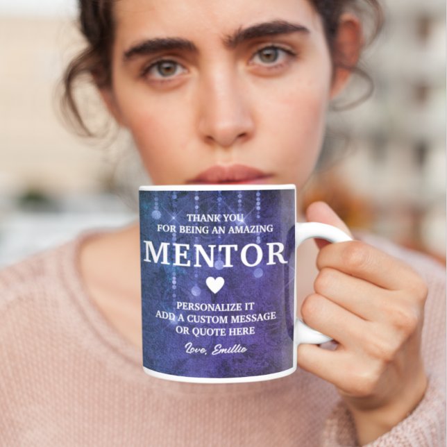 Mentor Thank You Heartfelt Message Personalised Coffee Mug (Mentor Thank You Heartfelt Message Personalized Coffee Mug
)