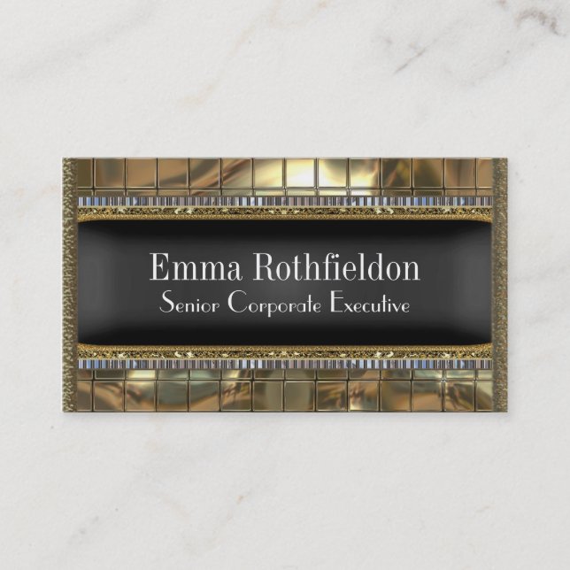 Mentorsteen Elegant 3.5" x 2" Professional Business Card (Front)