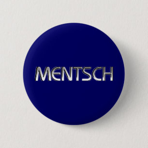 Mentsch 6 Cm Round Badge