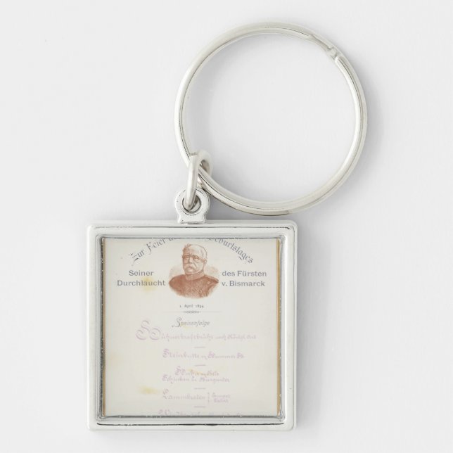 Menu at Prince von Bismarcks Key Ring (Front)