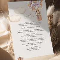 Menu Bear Baby Shower Balloon