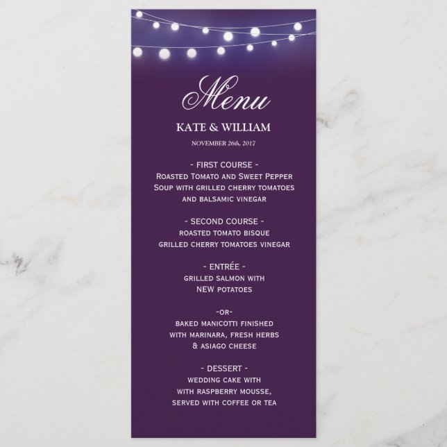 menu Card changeable background (Front)
