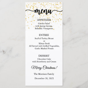 Menu Card, Christmas Menu, Dinner, Lunch