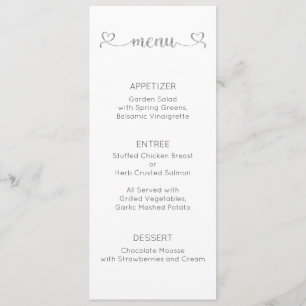 Menu Card, Wedding Menu, Dinner, Lunch