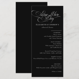 Menu Card Wedding Rehearsal Dinner Menu