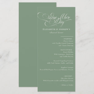 Menu Card   Wedding Rehearsal Dinner Menu