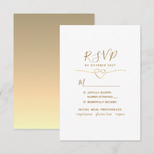 Menu Choice Minimalist Wedding