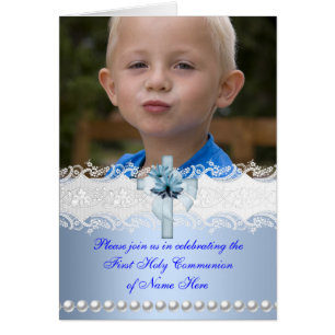 Menu Dinner Card First Holy Communion