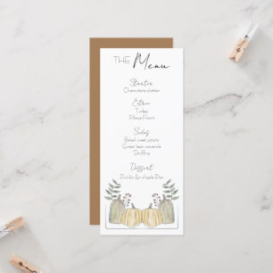 Menu - Fall theme