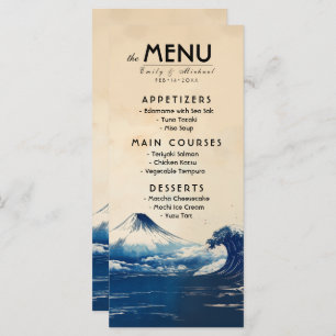 Menu + lovely text Japonesque Harmony with Fuji