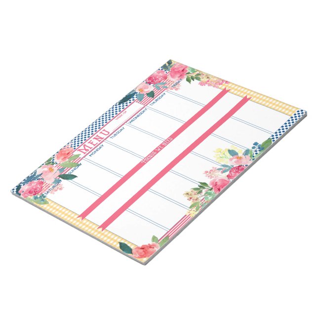 Menu Notepad (Angled)