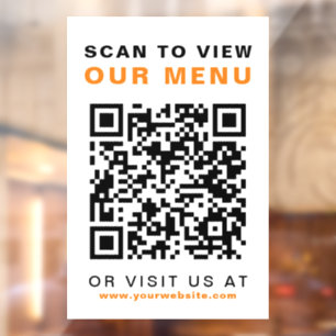 Menu QR Code Restaurant Cafe