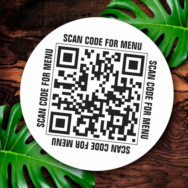Menu QR Code Restaurants Stickers (Creator Uploaded)