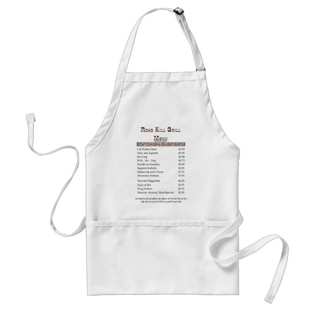 Menu Standard Apron (Front)