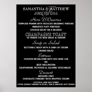 Menu template PERSONALIZE Large Poster