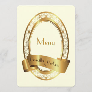 menu wedding,menu meeting,great gatsby; medaillion