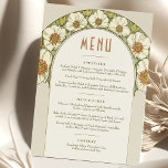 Menu Wedding Vintage Art Nouveau by Mucha Invitation<br><div class="desc">Menu Card in Art Nouveau style for your vintage-themed wedding by Alphonse Mucha in a floral, romantic, and whimsical design. Victorian flourishes complement classic art deco fonts. Please enter your custom information, and you're done. If you wish to change the design further, click the blue "Customise It" button. Thank you...</div>