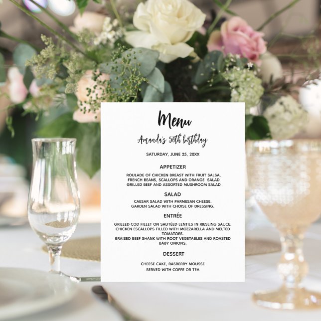 Menu white black custom party colour (Creator Uploaded)