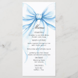 Menus for a modern  baby shower.