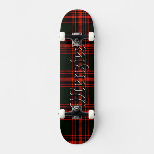 Menzies Antique Hunting Tartan Plaid Pattern Skateboard