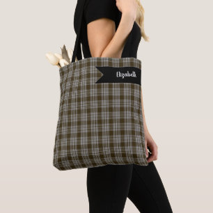 Menzies Dun Clan Tartan Scottish Plaid Tote Bag