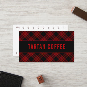Menzies Hunting Tartan Punchcard Loyalty Card