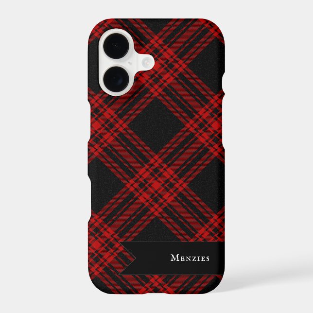 Menzies Hunting Tartan Scottish Plaid Pattern (Back)