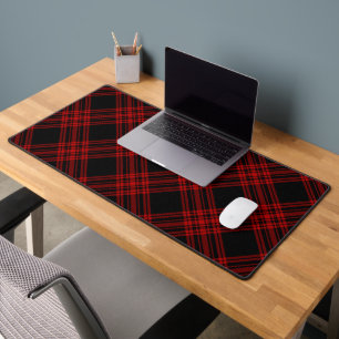 Menzies Hunting Tartan Scottish Plaid Pattern Desk Mat
