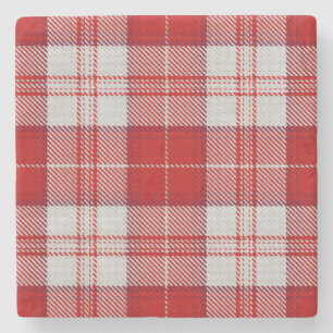 Menzies Red Tartan Stone Coaster