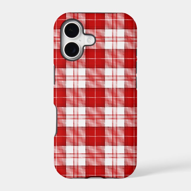 Menzies tartan red white plaid (Back)