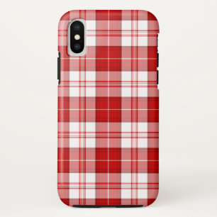 Menzies tartan red white plaid Case-Mate iPhone case