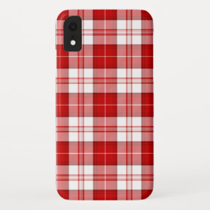 Menzies tartan red white plaid Case-Mate iPhone case