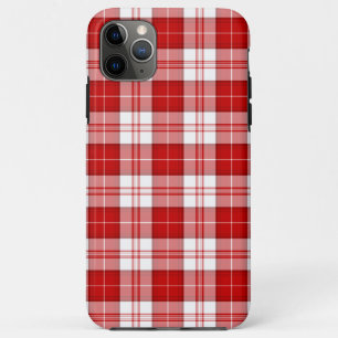 Menzies tartan red white plaid Case-Mate iPhone case