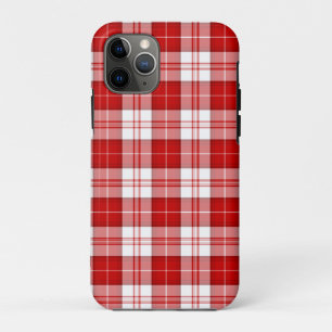 Menzies tartan red white plaid Case-Mate iPhone case
