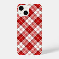 Menzies tartan red white plaid